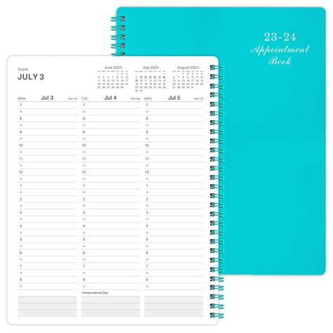 Buy Weekly Appointment Book & Planner 2023-2024 - Daily Hourly Planner 2023-2024, 8" x 10", July ...