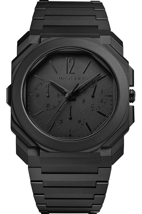 BVLGARI Octo 43 mm Watch in Black Dial