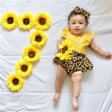 Monthly Creative Baby Girl Photoshoot Ideas at Home