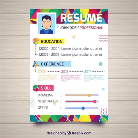 Colorful Resume Template