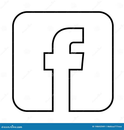 Facebook Icon, Popular Social Media Logo Icon Facebook Element Vector On White Background ...