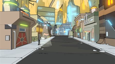 I 3D modelled the Citadel street background from S3E7! : r/rickandmorty