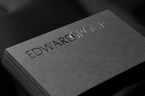 FREE ONLINE premium gray embossed foil business card template ...