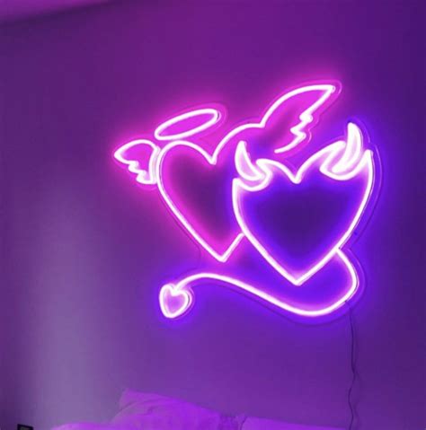 Neon Lights Neon Edgy Purple Aesthetic Wallpaper - Download Free Mock-up