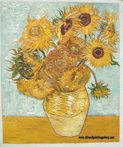 The sunflowers - Van Gogh - oil painting reproduction - China Oil Painting Gallery