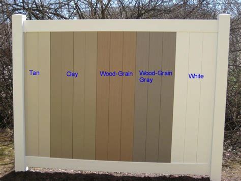 Available Colors - A Vinyl Fence and Vinyl Deck Wholesaler | Vinyl fence colors, Vinyl fence ...