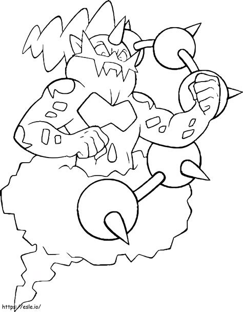 Thundurus Pokemon coloring page