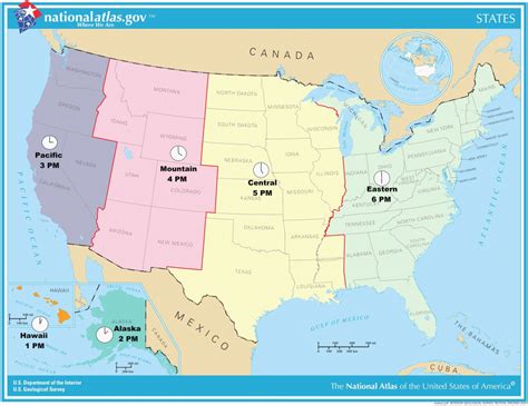 Map Of Time Zones United States Refrence Inspirationa Us Time Zone | Printable United States ...