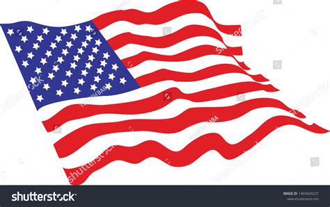 American Usa Flag Vector Design Stock Vector (Royalty Free) 1469603237 | Shutterstock