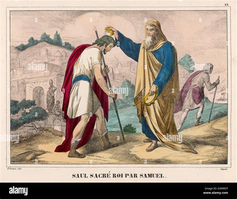 SAUL ANOINTED KING Stock Photo - Alamy