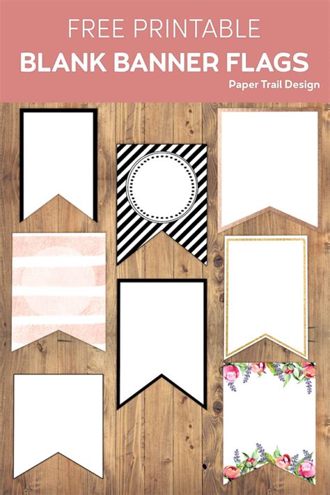 Free Printable Banner Templates {Blank Banners} - Paper Trail Design