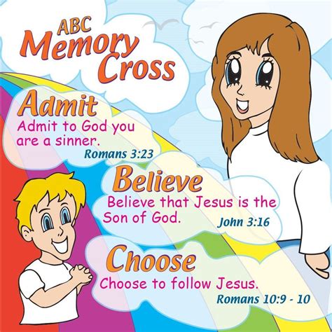 ABC Plan of Salvation for Kids - 24 cards per pack. Size: 3 3/8 x 3 3/8