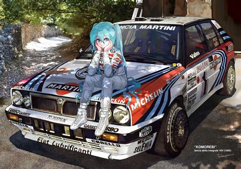 car hatsune miku signed sport takepon1123 vocaloid | konachan.com - Konachan.com Anime Wallpapers