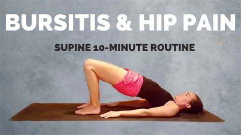 10-Minute Supine Routine for Hip Bursitis & Hip Pain - Trochanteric Bursitis Exercises and ...