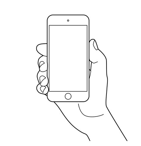 Hand holding smartphone. 608456 Vector Art at Vecteezy