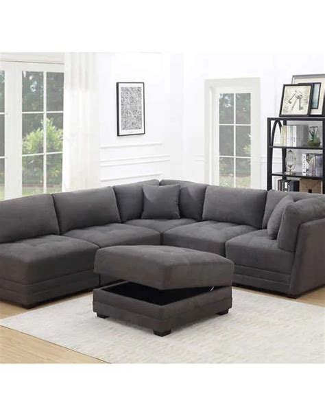 Norris 6 piece Fabric Modular Sectional - Level Up Appliances & More