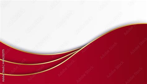 Modern simple 3D red black gold white abstract background. Design for business card ...