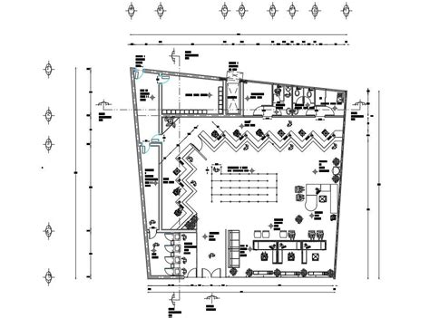 Co-operative Bank Floor Plan - Cadbull