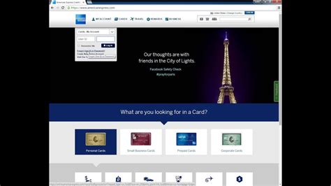 American Express Personal Online Banking - YouTube