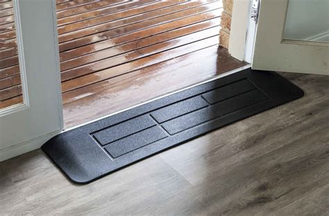 Three sided rubber threshold / doorway ramp for wheelchair / disability access