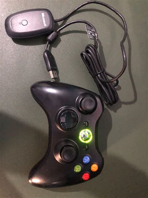 Original Xbox 360 Controller with wireless receiver, Video Gaming, Gaming Accessories ...