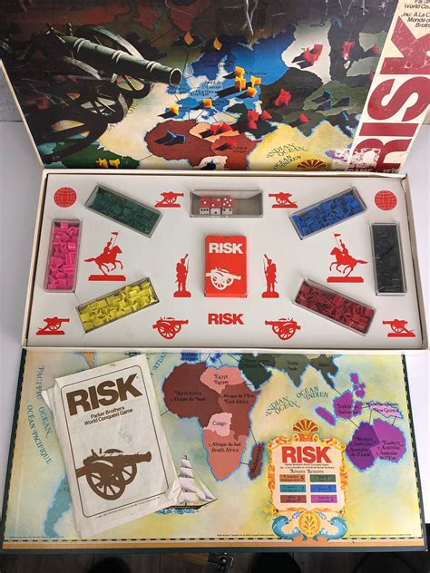 Vintage RISK Board Game Parker Bros 1974 War Battle | Etsy