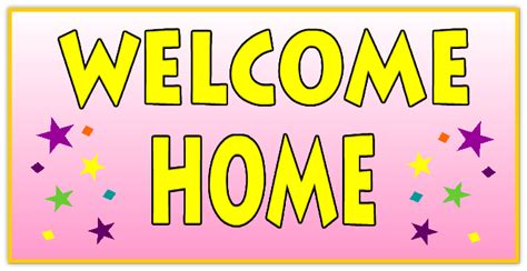 WELCOME HOME BANNER 110 | Welcome Home Banner Templates | Templates (Click on a Category below ...