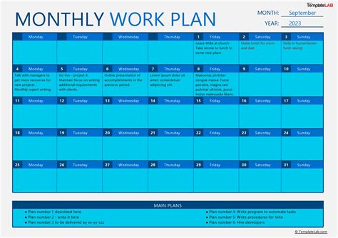 15 Great Work Plan Templates & Samples (Excel / Word)