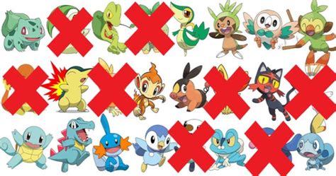 All Pokemon Starters In Order