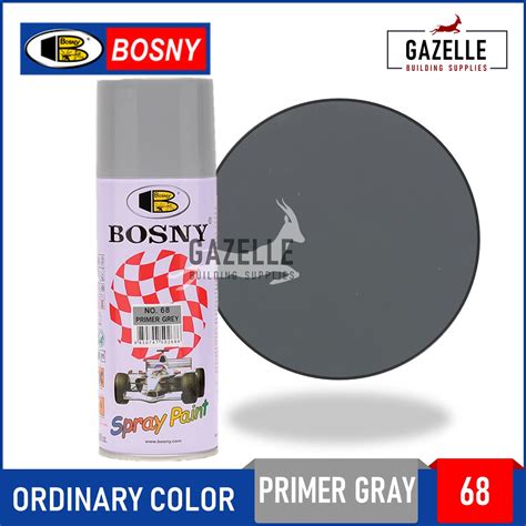 Bosny Acrylic Spray Paint - #68 Primer Grey | Lazada PH