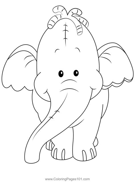 Nice Pooh Heffalump Coloring Page for Kids - Free Pooh's Heffalump Movie Printable Coloring ...