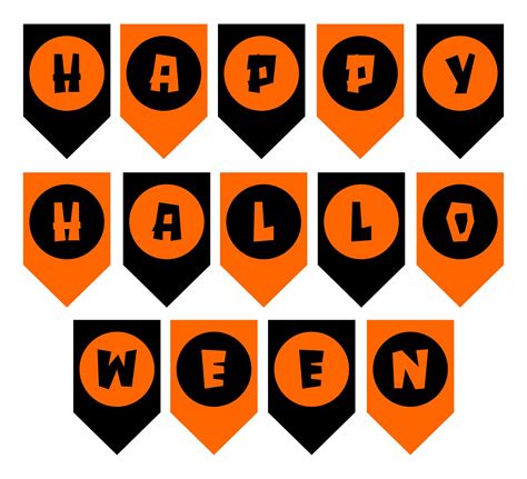 Happy Halloween Banner - 15 Free PDF Printables | Printablee