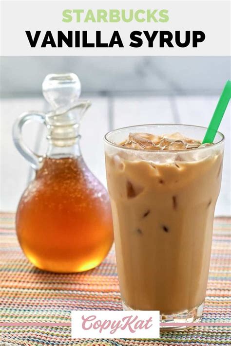 Easy Starbucks Vanilla Syrup Recipe - Copycat- CopyKat Recipes