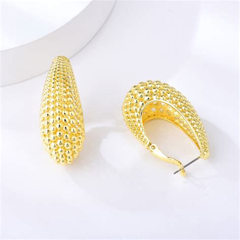 Dubai Gold Plated Stud Earrings at Unbeatable Price