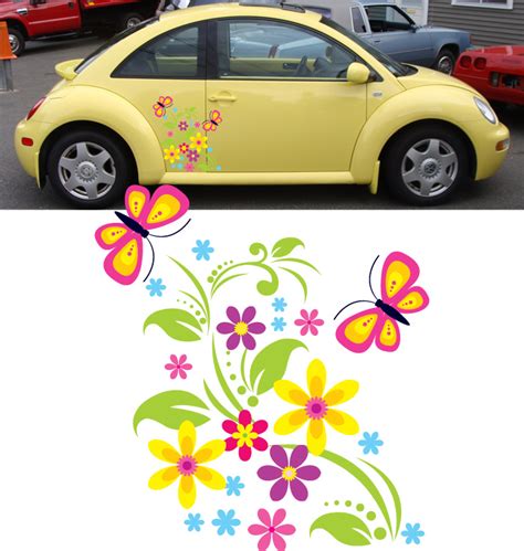 Girly Car Flower Graphics / Stickers (Vinyl Decals) #12 | eBay