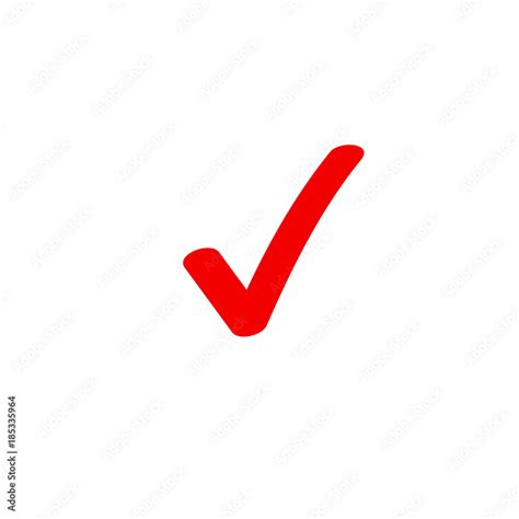 Red Check Mark Icon Tick Symbol Tick Icon Vector Illustration Stock Vector By 244215736 | lupon ...