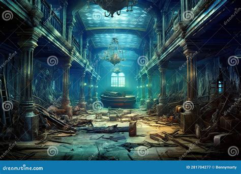 Titanic Shipwreck Underwater Stock Image | CartoonDealer.com #281704237