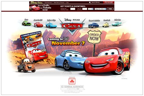 Disney • PIXAR - Cars DVD site - Visual Foundry