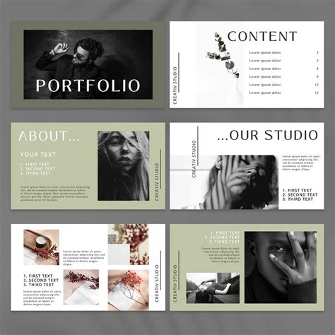 Portfolio Template Digital Photoshop Design Fashion Photography 1920x1080px - Etsy