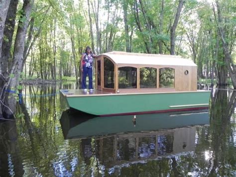 Man Designs Micro Houseboat You Can Build for Cheap