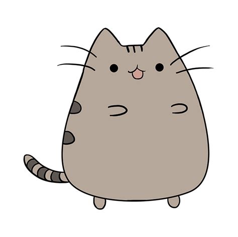 How to Draw Pusheen the Cat: Step 10 Cute Cat Drawing Easy, Cute Easy Drawings, Cute Little ...