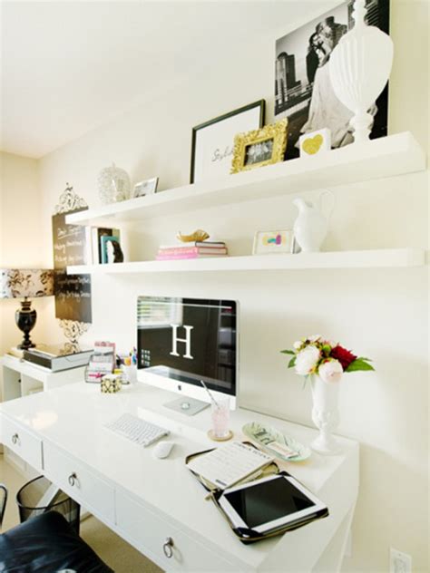 white-home-office-room-design