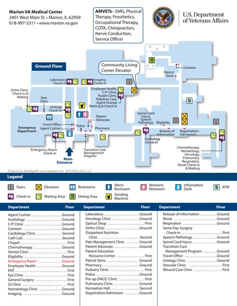 Campus Map | VA Marion Health Care | Veterans Affairs