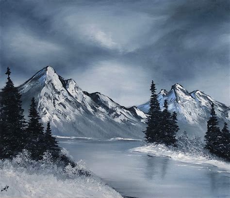 Snowy Mountains | Daniella Gallistl Art