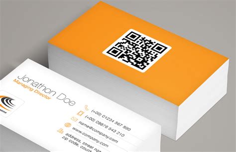 Qr Code Business Card Template - Business Template