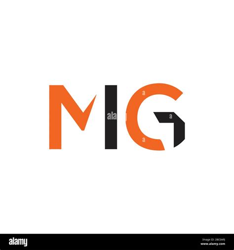 Initial MG letter Logo vector Template. Abstract Letter MG logo Design. Minimalist Linked Letter ...