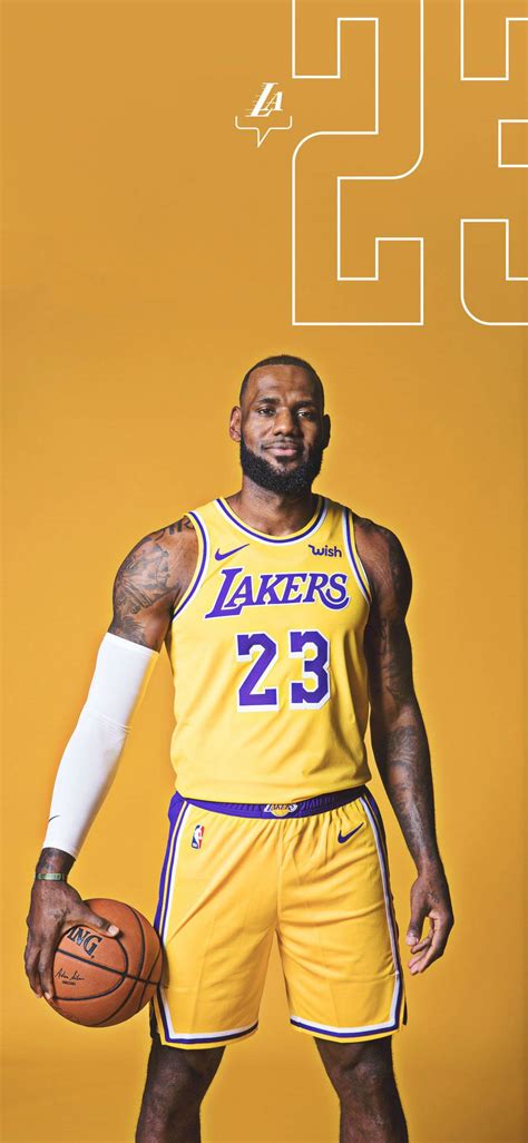 Download Lebron James La Lakers Wallpaper | Wallpapers.com