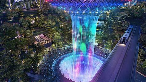 Jewel Changi Airport, Singapore | waterfall | attractions | blooloop