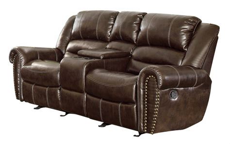 Where Is The Best Place To Buy Recliner Sofa: 2 Seater Brown Leather Recliner Sofa