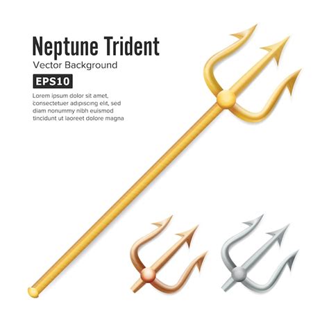 Premium Vector | Neptune trident illustration